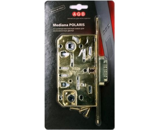 Замок AGB B06102.50.03.567 B04102,B05102 межк. WC лат. с отв.пл. B2402.05.03 MEDIANA POLARIS 25587 – изображение 2