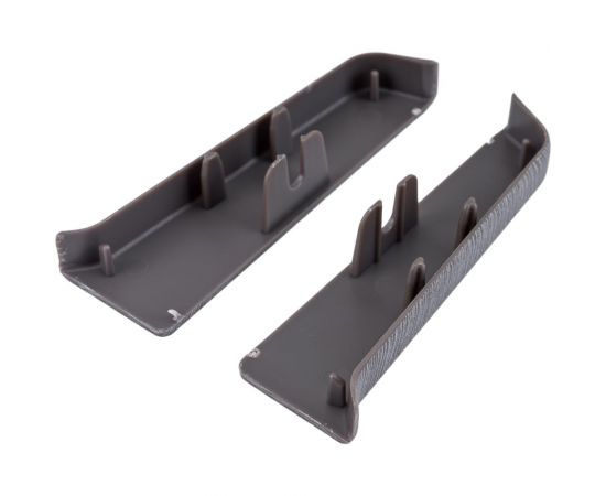 Торцевые заглушки для плинтуса DECONIKA (70 мм; 187 Алюминий темный; 2 шт.) Д-П70-Тп-Ф1 187 АЛМ ТЕМ – изображение 3