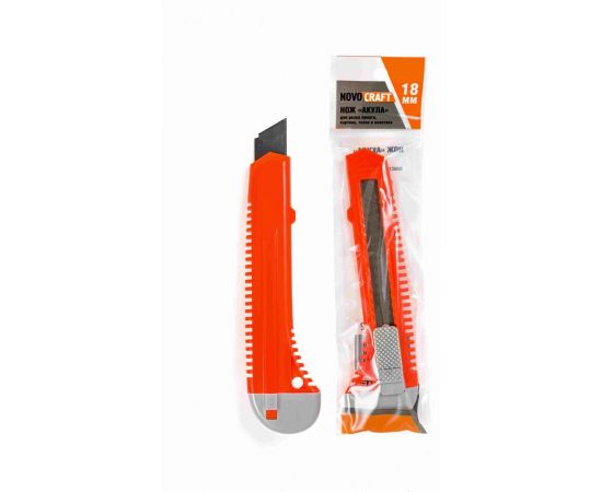 Нож Novocraft АКУЛА-light PE корпус, 18 мм JSHL18112 – изображение 3