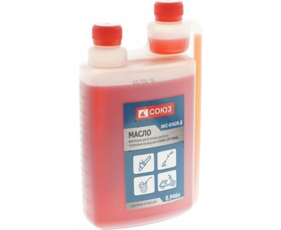 Масло OPTIMAL 2-х тактное 1 л СОЮЗ МСС-0102Б-Д – изображение 2