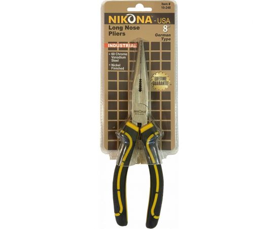 Длинногубцы NIKONA плоские, с режущими кромками, 210мм 10-248 – изображение 2