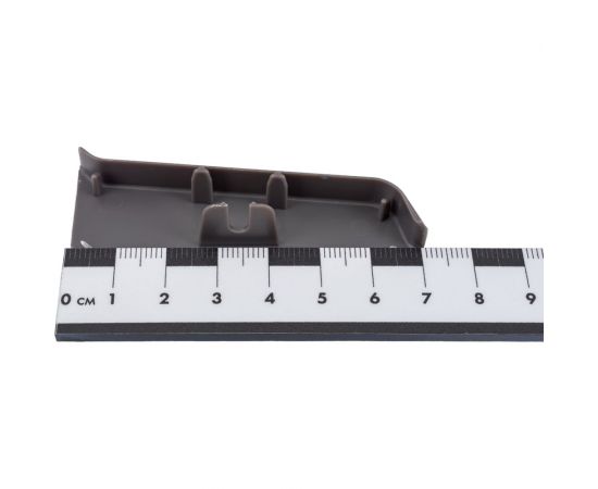 Торцевые заглушки для плинтуса DECONIKA (70 мм; 187 Алюминий темный; 2 шт.) Д-П70-Тп-Ф1 187 АЛМ ТЕМ – изображение 2