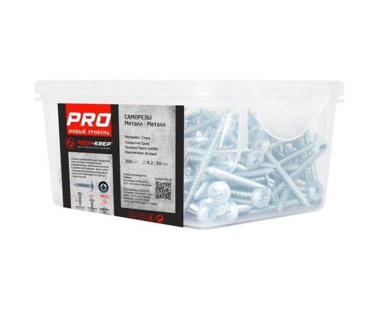 Усиленный саморез PROFFIX СММ 4,2х50 200 шт - контейнер 146524 – изображение 2