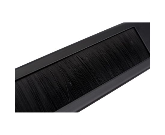 Кабельный органайзер LANMASTER 19 с щеточным вводом, 1U + скоба LAN-ORG/BPSB-1U – изображение 2