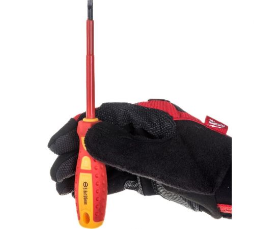 Шлицевая диэлектрическая отвертка Ladina GREPP SL5,5х125 мм, CrV, двухкомпонентная рукоятка 202-028 – изображение 6