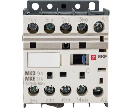 Миниконтактор EKF МКЭ, 9А, 230В, 1NO, PROxima, SQ Mctr-s-9-230 