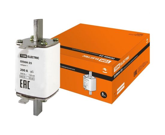 Плавкая вставка предохранителя TDM ППНН-35 габ.1, 200А SQ0713-0024 