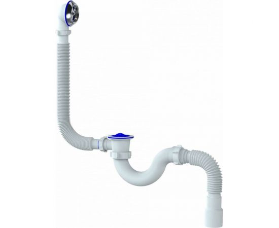 Обвязка на ванну Unicorn 1 1/2х40, с пластиковым выпуском и переливом, с гофрой 40х40/50 S32P 541218 