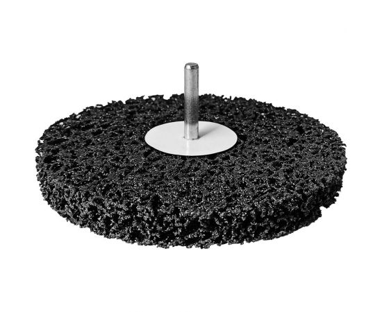 Круг шлифовальный синтетический фибровый 100 мм, для дрели, с переходником vertextools 0088-100 