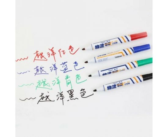 Промышленный перманентный маркер Flysea WL-800 с наконечником (3 мм), красный WL-800-red 