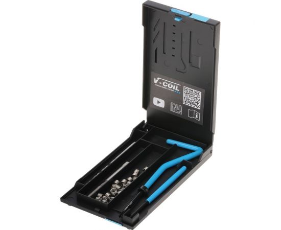 Набор для восстановления резьбы VOELKEL V-Coil М4,0x0,7, 24 пр. V04007 