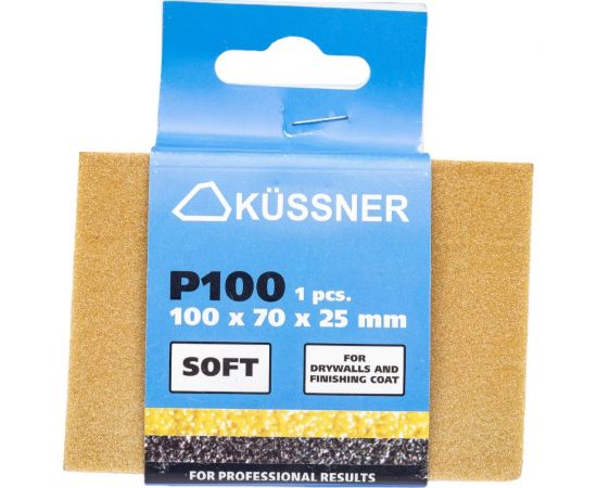 Шлифовальный брусок (100x70x25 мм; Р100 Soft) KUSSNER 1000-230100 