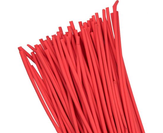 Термоусаживаемая трубка EKF ТУТ 6/3 красная в отрезках по 1м (50 шт.) PROxima SQtut-6-r-1m 