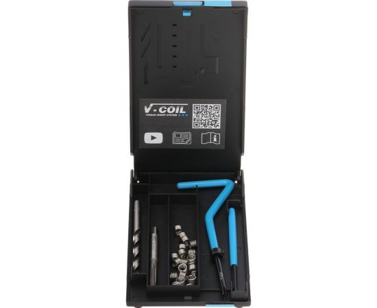 Набор для восстановления резьбы VOELKEL V-Coil М4,0x0,7, 24 пр. V04007 – изображение 5