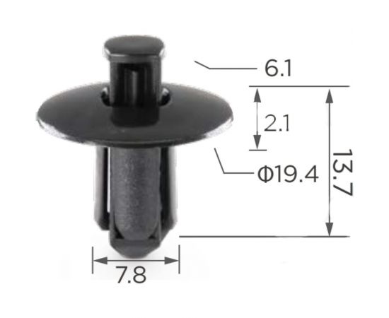 Автокрепеж для Infiniti/Nissan 10 шт 155306721 КрепАвто 0125 – изображение 2