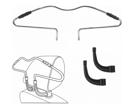 Автомобильная вешалка на подголовник с резиновыми накладками Nova Bright 47812 – изображение 2