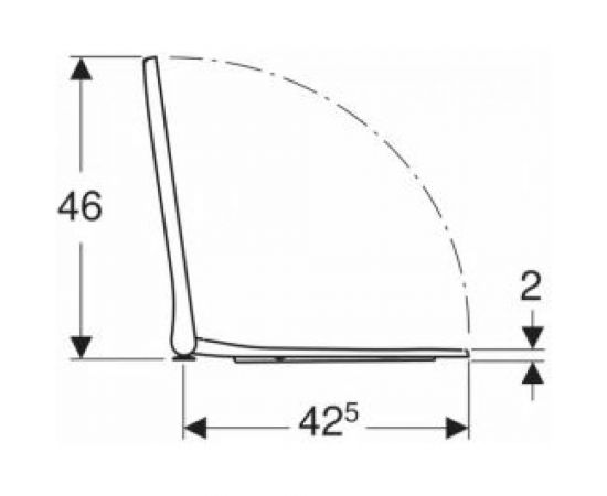 Сиденье для унитаза Geberit Slim с механизмом плавного закрывания SoftClose 500.687.01.1 00000074773 – изображение 4