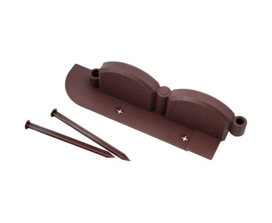 Бордюр ПРОТЭКТ Волна с креплениями, коричневый БВ-9/2,56 кор – изображение 2