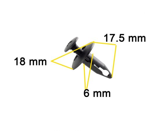 Автокрепеж для Ford/GM 10 шт N808147S, 10139822, 25680782 КрепАвто 0716 – изображение 2
