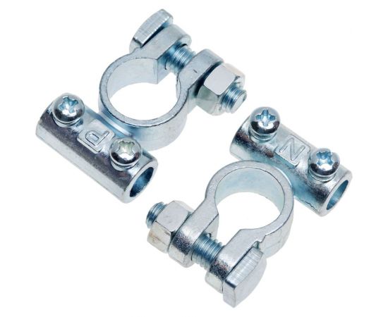 Клеммы АКБ в комплекте StartVOLT цинк 95мм под 2 винта М6 SBT 013 – изображение 3