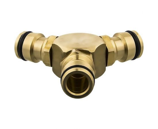 Штуцер-тройник для шланга (быстросъемное соединение "папа") QUATTRO ELEMENTI 246-326 – изображение 2