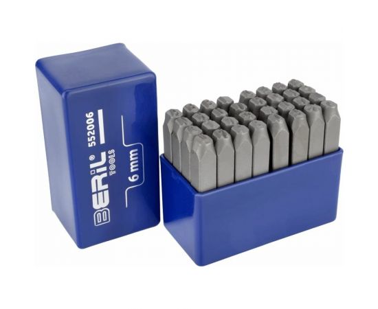 Набор стальных буквенных клейм BERIL 552006 кириллица, 6 мм 12238 – изображение 3