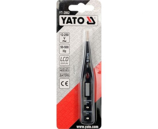 Отвертка-индикатор YATO цифровая 12-220В YT-2862 – изображение 3