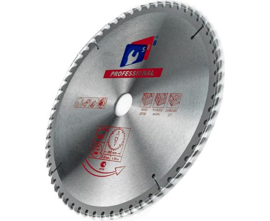 Диск пильный по дереву 300x32/30 мм, 60 зубьев S.E.B. S31411 – изображение 3