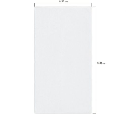 Салфетка из микрофибры LAIMA WHITE ULTRA DENSE OVERCLOCK супер плотная, 40x80 см, белая HOME 608227 – изображение 2