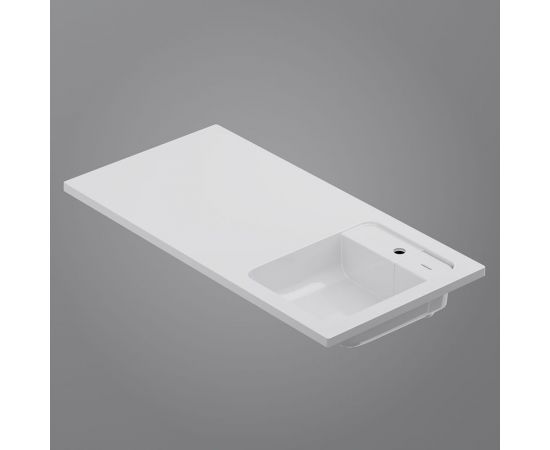 Раковина над стиральной машиной AM.PM X-Joy литьевой мрамор, правая, 100 см M85AWPR1001WG – изображение 4