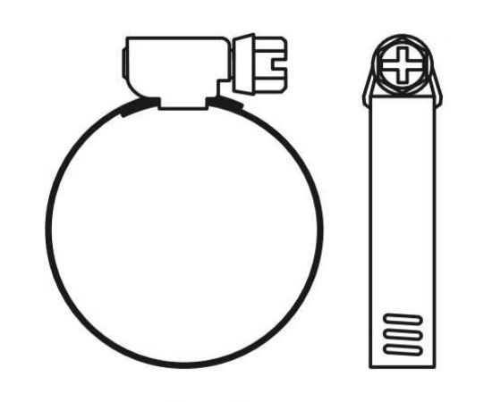 Червячный хомут STARFIX 170-190 мм, цинк, DIN 3017 SM-92887-1 – изображение 3