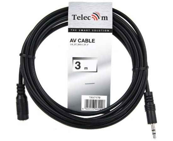 Удлинительный кабель Telecom 3.5 Jack /M/-3.5 Jack /F/, стерео, аудио, 3м TAV7179-3M – изображение 3