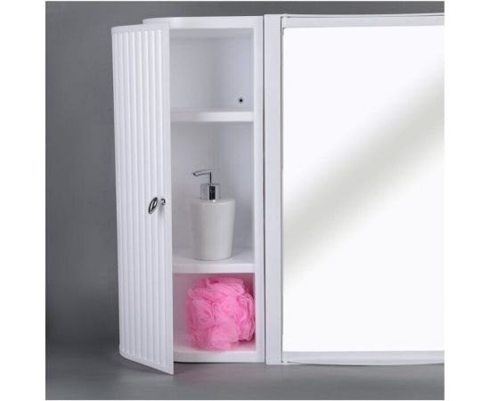 Подвесной шкаф с зеркалом BEROSSI ВК Hilton Premium Leftl 33601 снежно-белый 856903 – изображение 7