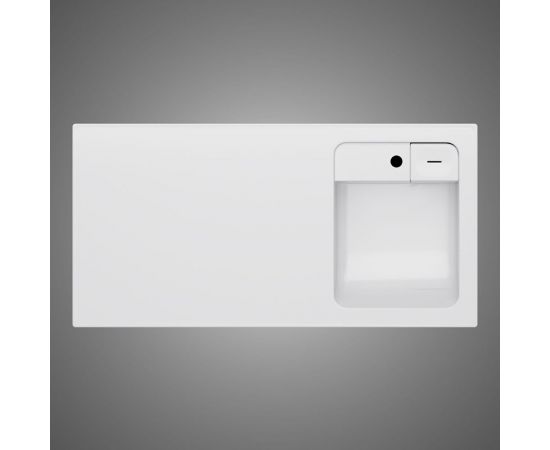 Раковина над стиральной машиной AM.PM X-Joy литьевой мрамор, правая, 100 см M85AWPR1001WG – изображение 3