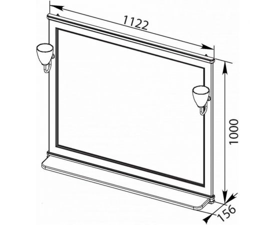 Зеркало Aquanet Валенса 00180291 – изображение 3