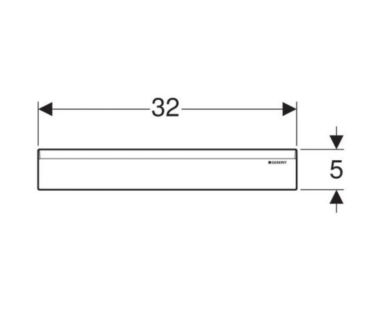 Декоративная накладка, GEBERIT 154.335.21.1 хром глянцевый 00000034610 – изображение 2