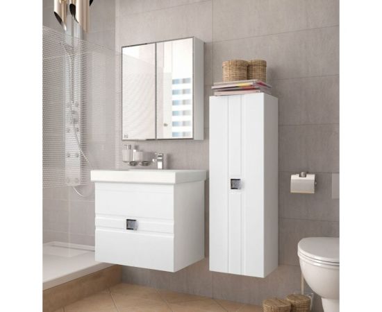 Зеркальный шкаф Style Line Амарант 600, белый ЛС-00000351 – изображение 6