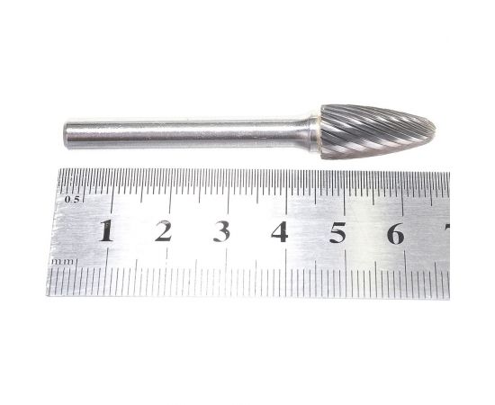 Борфреза гиперболическая со сферическим концом (10х20х6х65 мм; ВК8; F10; 20M06) ИНСТУЛС 00001418509 – изображение 3