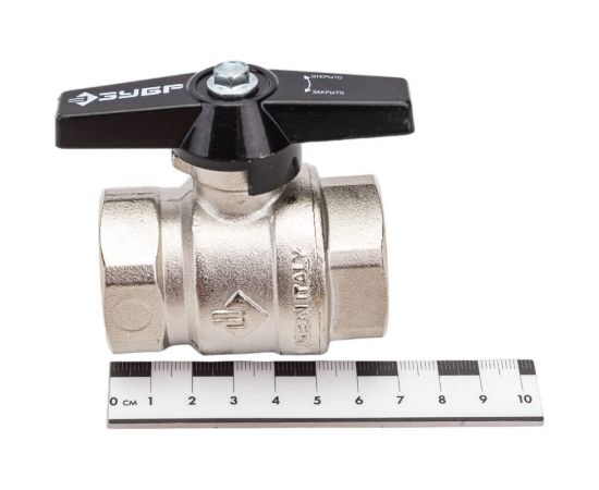 Шаровой полнопроходной кран для трубопровода Зубр 1" 4-51323-C-1 – изображение 2