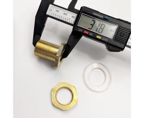 Переходник латунный для врезки в бочку НР 1/2" Профитт 3179874 – изображение 8