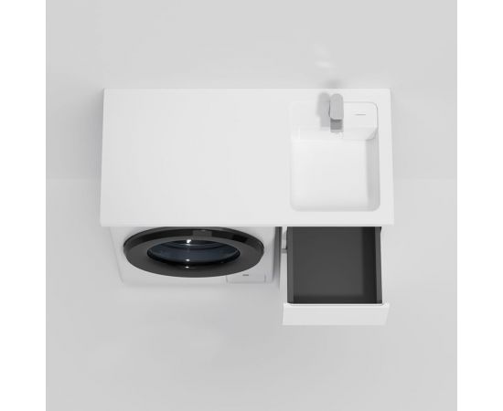 Раковина над стиральной машиной AM.PM X-Joy литьевой мрамор, правая, 100 см M85AWPR1001WG – изображение 8