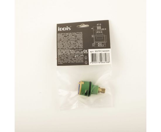 Дивертор для смесителя IDDIS пластик, керамика, h 40 мм, d 22 мм, поворотный 997PC140SM – изображение 6