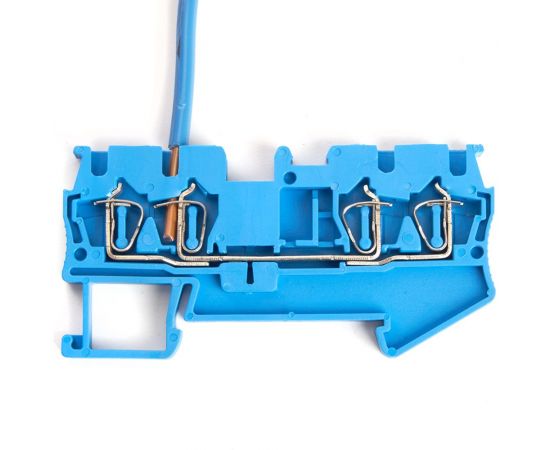 Самозажимной зажим STEKKER 4-проводной проходной ЗНИ - 2,5, JXB ST 2,5, синий LD554-2-25 39971 – изображение 5