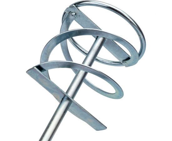 Насадка-венчик оцинкованная 140x600 мм, М14 для строительного миксера TORGWIN T958968 – изображение 3