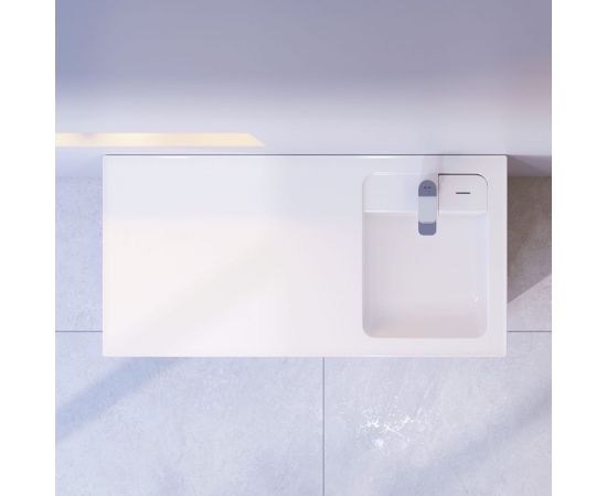 Раковина над стиральной машиной AM.PM X-Joy литьевой мрамор, правая, 100 см M85AWPR1001WG – изображение 7