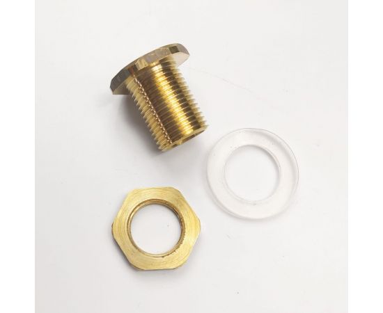 Переходник латунный для врезки в бочку НР 1/2" Профитт 3179874 – изображение 5