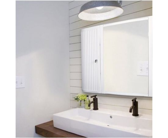 Подвесной шкаф с зеркалом BEROSSI ВК Hilton Premium Leftl 33601 снежно-белый 856903 – изображение 6