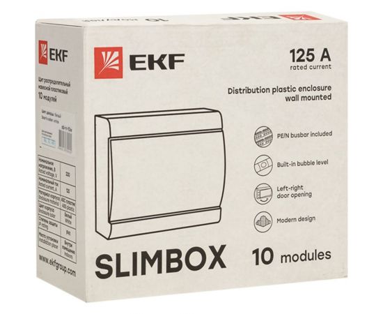 Распределительный щит EKF ЩРН-П-10 "SlimBox" белая дверца IP41 PROxima sb-n-10w – изображение 9