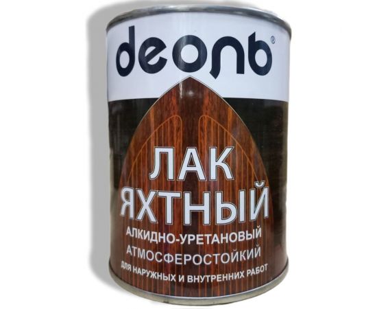 Лак яхтный глянцевый алкидно-уретановый 0.75 л Деоль LYG075 