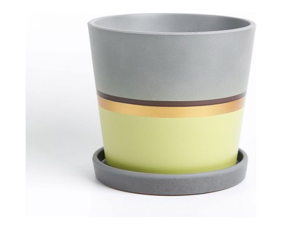 Горшок ООО КОМПОЗИТ Лувр зеленый конус №3. КБ-К3-164-01 